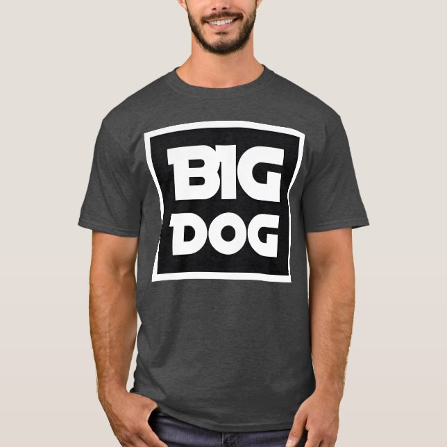 Big Hund retro-pojke T Shirt (Framsida)