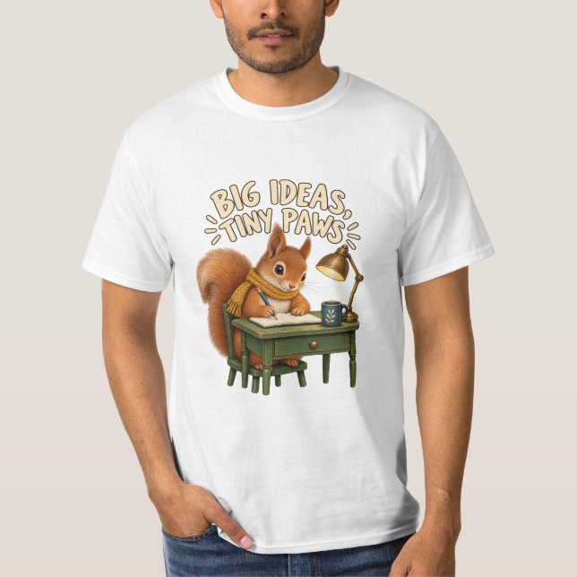 Big Ideas Tiny Paws Söt Husdjur T-shirt (Framsida)