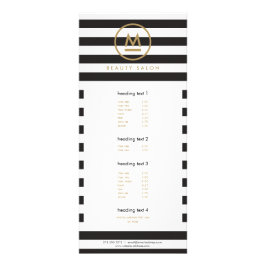 Big Initiative Modern Monogram på fet Rand Reklamkort