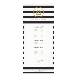 Big Initiative Modern Monogram på fet Rand Reklamkort