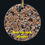 Big Island Beach & Sand Julgransprydnad Keramik<br><div class="desc">En unik gåva eller keepy för den hawaiiske resenären. Black Lava Sten på stranden och detaljerat kring den otroliga sand som finns på dessa två utsmyckningar. Namn och år är anpassade.</div>