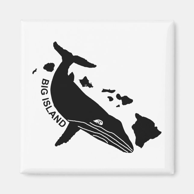 Big Island - Hawaii Islands Humpback Magnet (Framsidan)