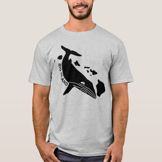 Big Island - Hawaii Islands Humpback T Shirt (Framsida)
