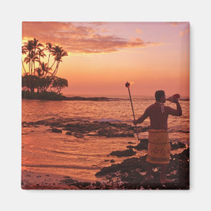 Big Island, Hawaii. Solnedgång, Big Island Hawaii. Magnet