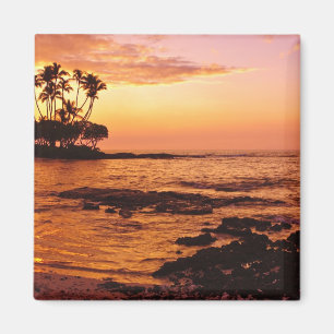 Big Island, Hawaii. Solnedgång, Big Island Hawaii. Magnet