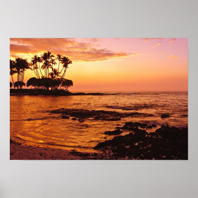Big Island, Hawaii. Sunset, Big Island Hawaii. 2 Poster (Framsidan)