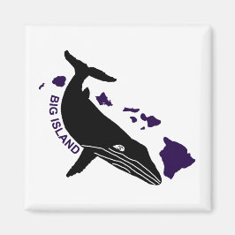 Big Island - Lila Hawaii Islands Humpback Magnet