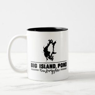 Big island Pond New Hampshire Två-Tonad Mugg