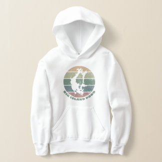 Big Island Pond NH Vintage Retro Sjösymbol T Shirt