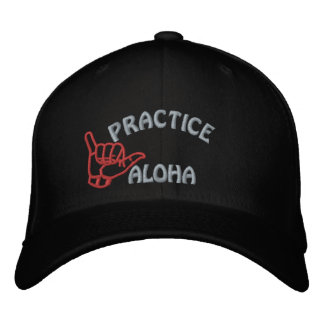 Big Island Practice Aloha Shaka (Hänglös) Broderad Keps