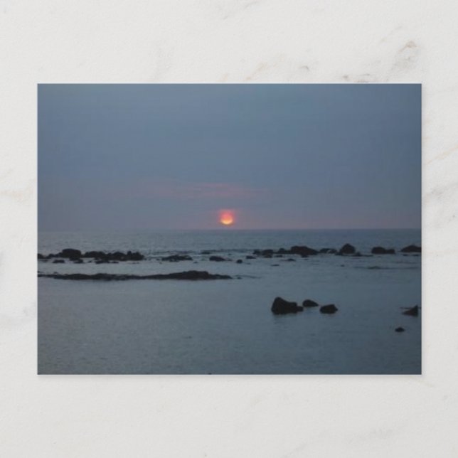 Big Island Sunset Vykort (Framsida)