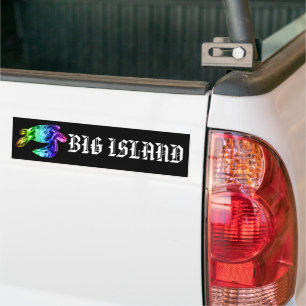 BIG ISLAND - Tribal Honu Rainbow Bildekal