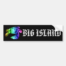 BIG ISLAND - Tribal Honu Rainbow Bildekal