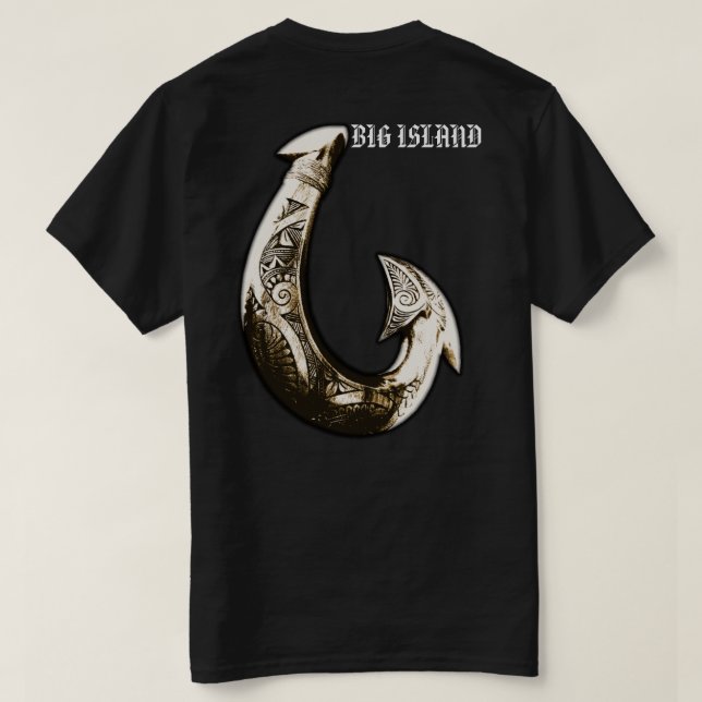 Big Island Tribal Krok T Shirt (Design baksida)