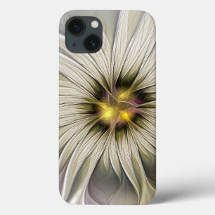 Big Ivory Flower, Abstrakt Modern Fractal Art