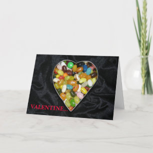 Big Jelly Bean Heart Helgkort