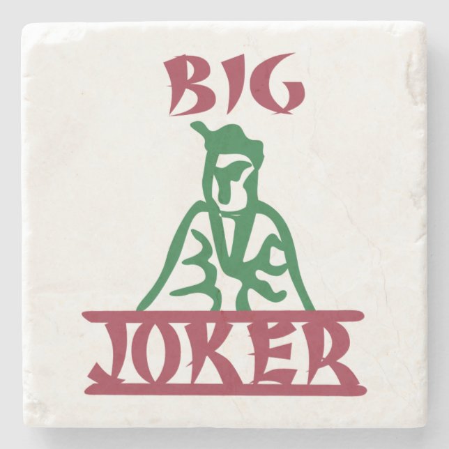 Big Joker Mah Jong Tile Stenunderlägg (Framsidan)