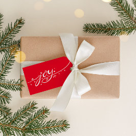 Big Joy Hand Lettered Photo Helgdag Card Presentetikett