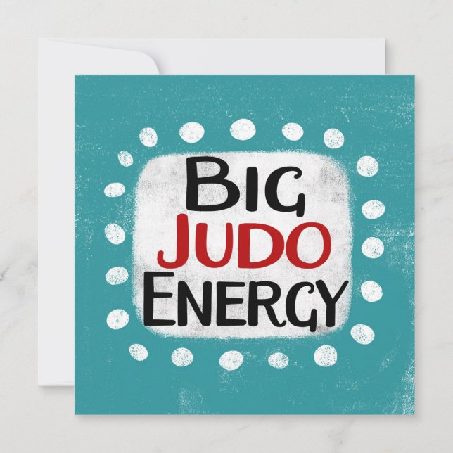 Big Judo Energy Greeting Card Kort (Framsida)