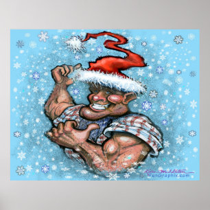 Big jul Elf Poster