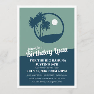 Big Kahuna BBQ Birthday-inbjudan Inbjudningar