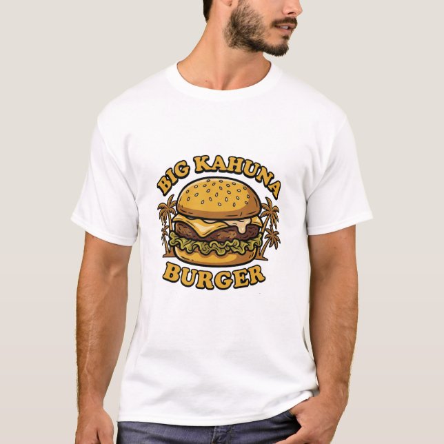 Big Kahuna Burger Retro  T Shirt (Framsida)