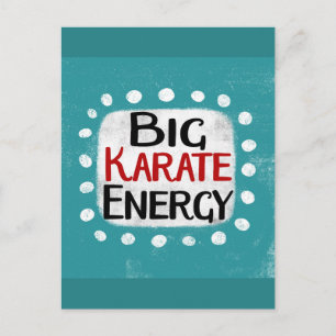 Big Karate Energy Postcard Vykort