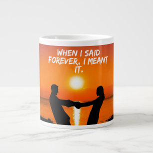 Big Kärlek Mugg med Romantic Quote Jumbo Mugg