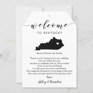 Big Kentucky Bröllop Välkommen Märkre, Brev Itiner