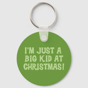 Big Kid på julskjortor och julklappar Nyckelring