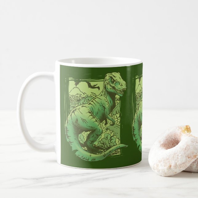Big Kung T-Rex Kaffemugg (Med munk)