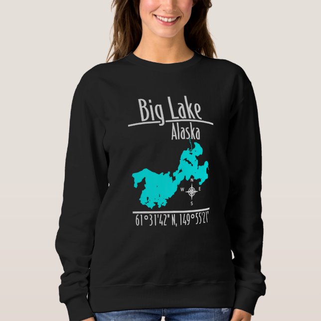 Big Lake - Alaska Premium T Shirt (Framsida)