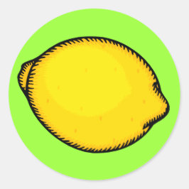 Big Lemon Runt Klistermärke