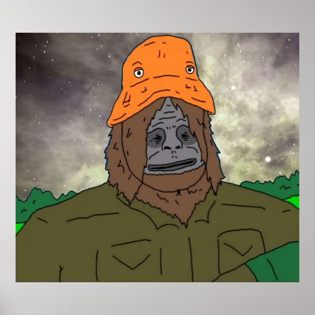 Big Lez Show Trippy Sassy Sasquatch Poster (Framsidan)