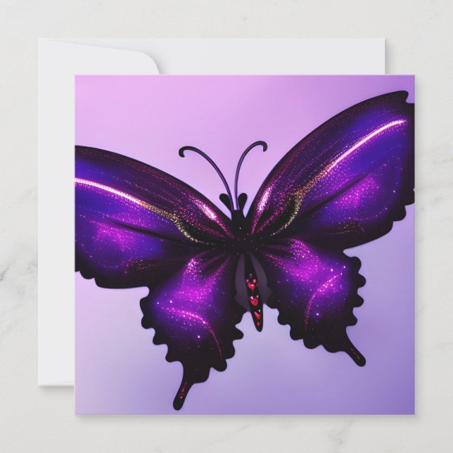 Big Lila Butterfly Card (Framsida)