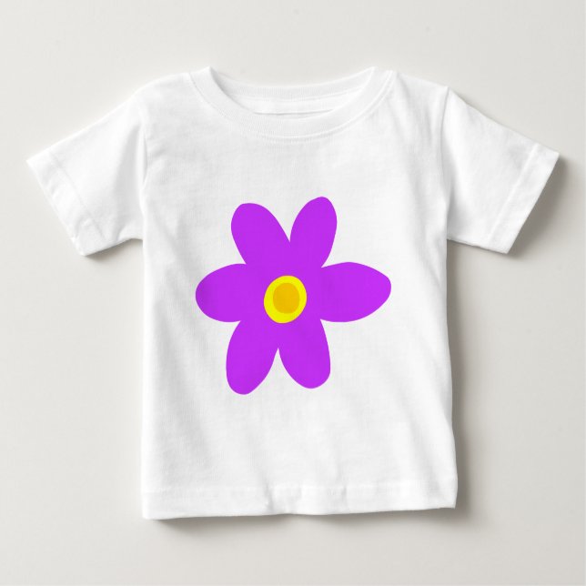 Big Lila Flower T Shirt (Framsida)