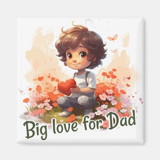 Big love for Dad Magnet (Framsidan)