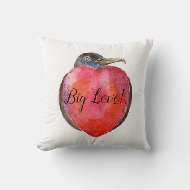 Big Love! heart design on throw cushion Kudde (Framsida)
