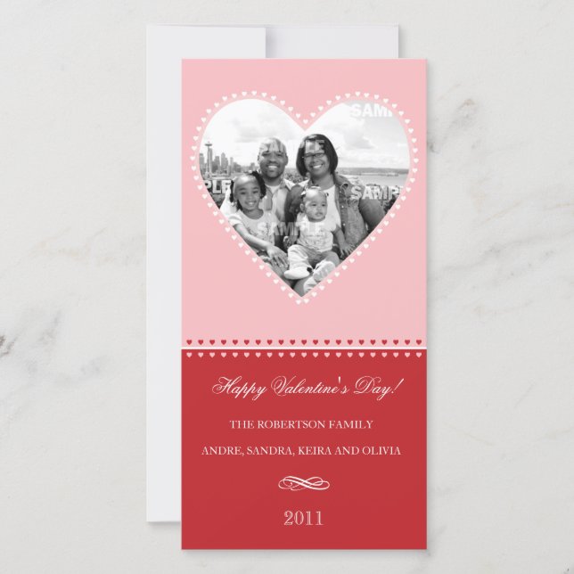 Big Loving Heart-fotokort Julkort (Framsida)