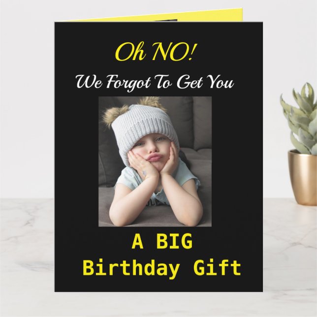 BIG LUNT Birthday från Group Grumpy Girl Kort (Liten växt)