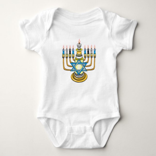 Big Lycklig Hanukkah T Shirt (Framsida)