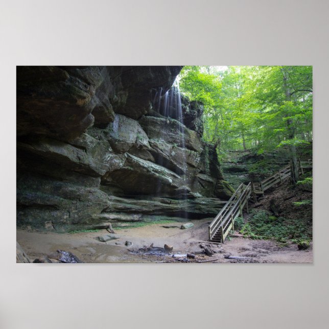 Big Lyons Falls, Mohican State Park, Ohio Poster (Framsidan)