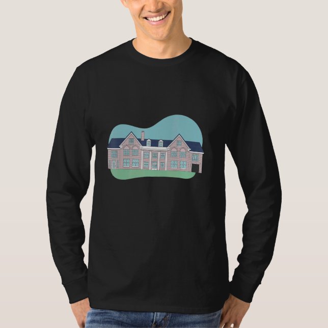 Big Mansion Palace Byggande T Shirt (Framsida)
