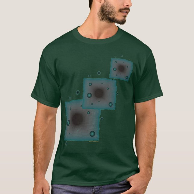Big Maskiner Wormhole Sci Fi Art Alien Black Hål T Shirt (Framsida)