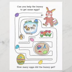 Big Maze Coloring Page Påskhare Activity Lakan