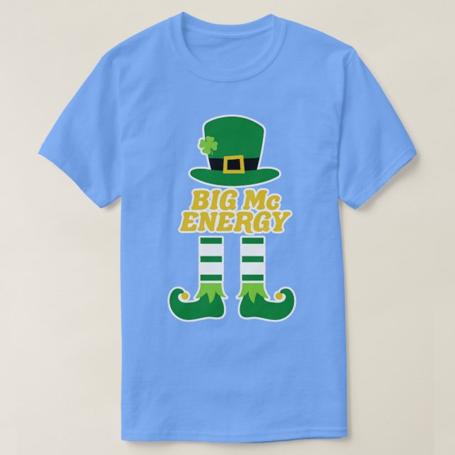 Big Mc Energy Irish Efternamn St patricks day 1 T Shirt (Design framsida)
