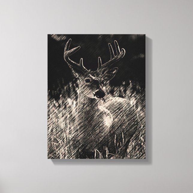 Big Meadows Buck-Kanvastrycket Canvastryck (Framsida)