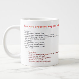 Big Microwave Mugg (Chocolate Keto Mugg Cake Recip Jumbo Mugg