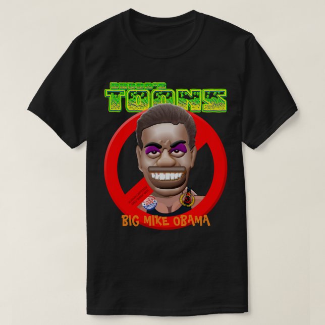 BIG MIKE OBAMA - MICHELLE OBAMA T SHIRT (Design framsida)