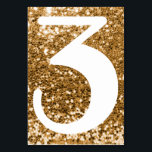 Big Modern Number Faux Guld Glitter Bordsnummer<br><div class="desc">Skapa dina egna bordsnummer i bröllop. Trendigets verkligen med stora ensiffriga nummer. För större bröllop med mer bord kan du ändra storleka för teckensnitt. Du kan också plocka ett annat teckensnitt ansikte eller färg till kostym om din bröllop-svit eller speciella händelse. Faux guld konetti stil glitter med ett vitt nummer....</div>